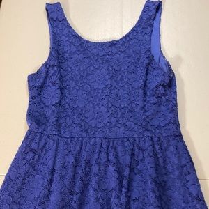 Violet Lace Flirty Fit & Flare Dress